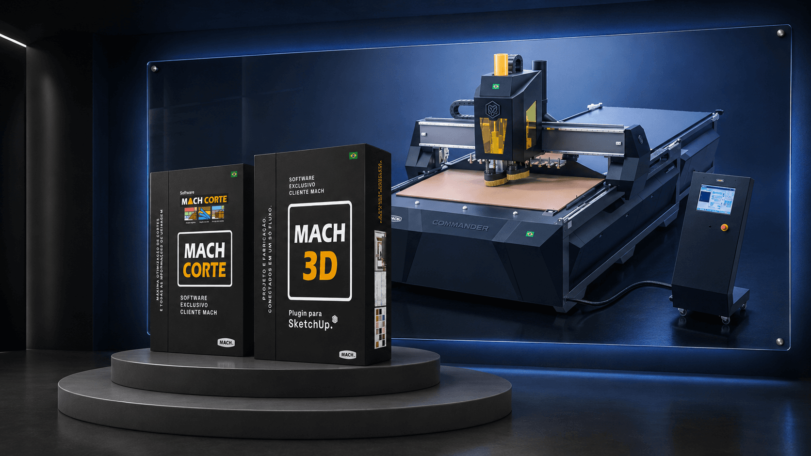 Solucoes Mach3D e Mach CNC apresentadas em ambiente produtivo