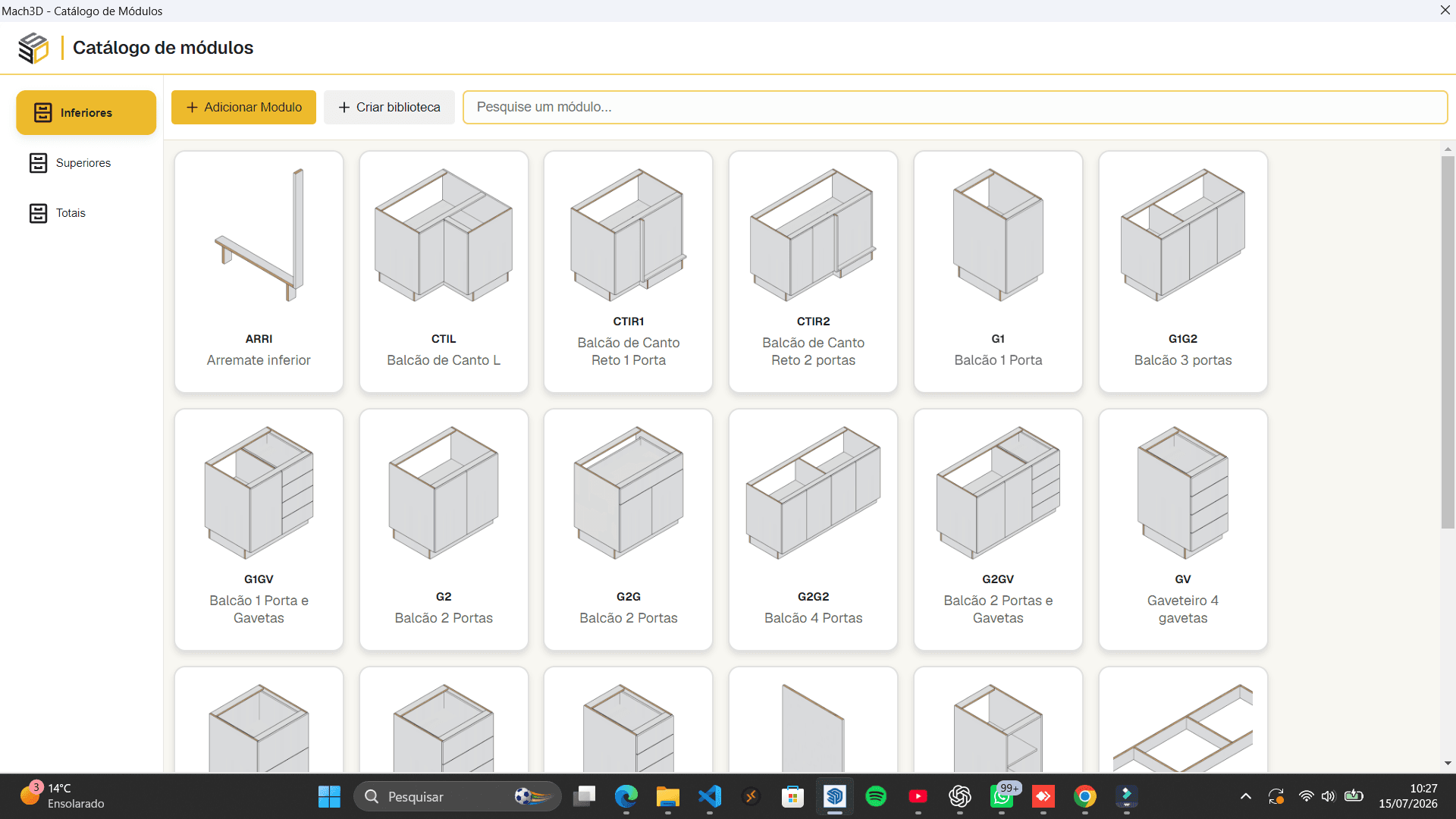 Catalogo de moveis do Mach3DS