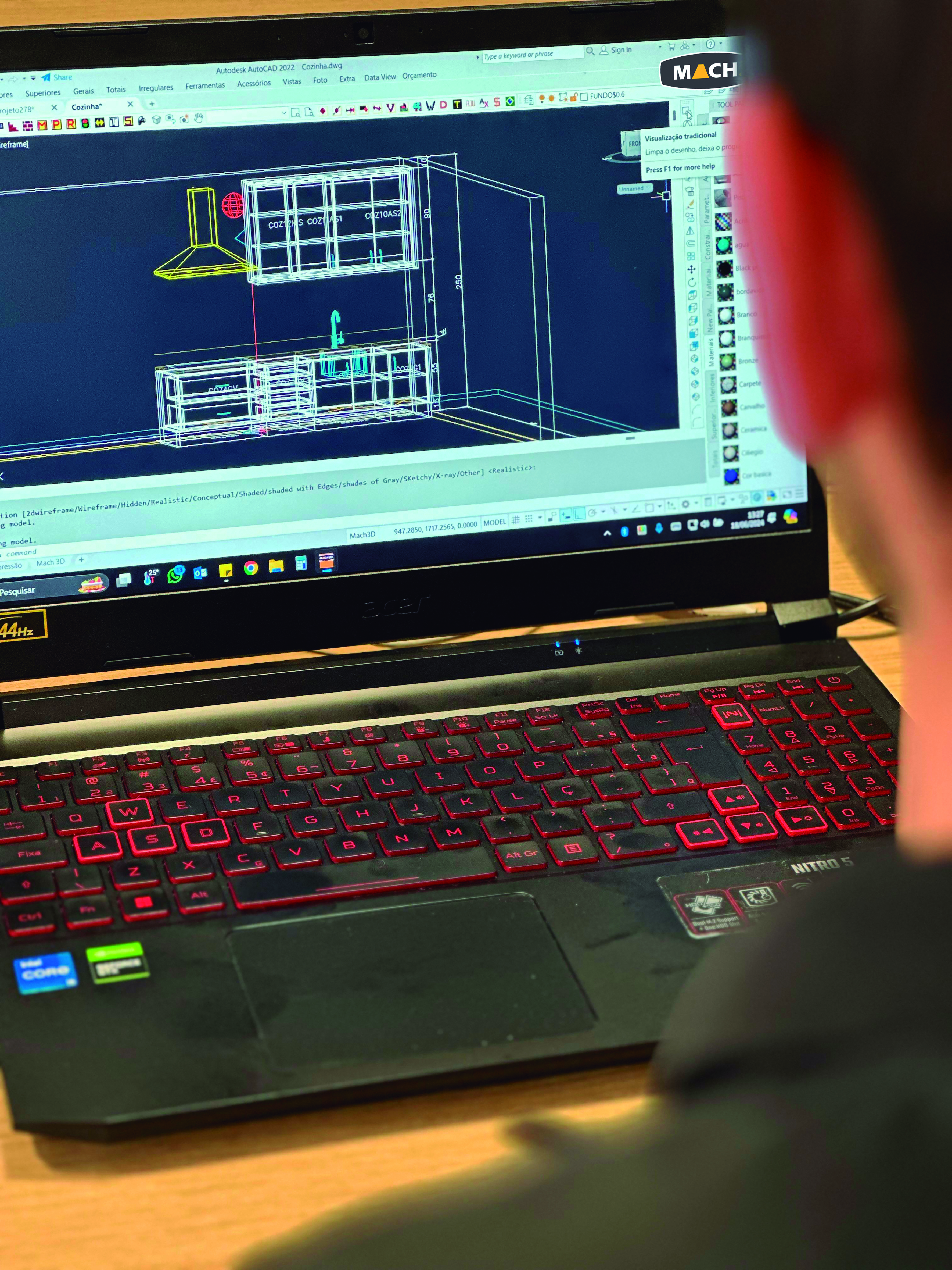 Interface e identidade visual do Mach3D
