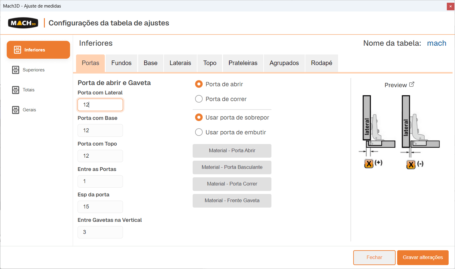 Ajuste de medidas Mach3D
